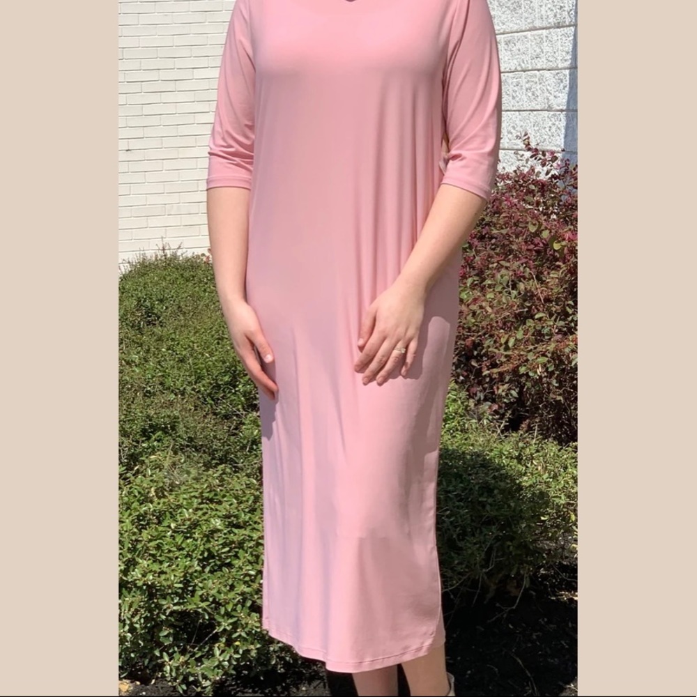 ZADIE B’S layering dress. rose pink.